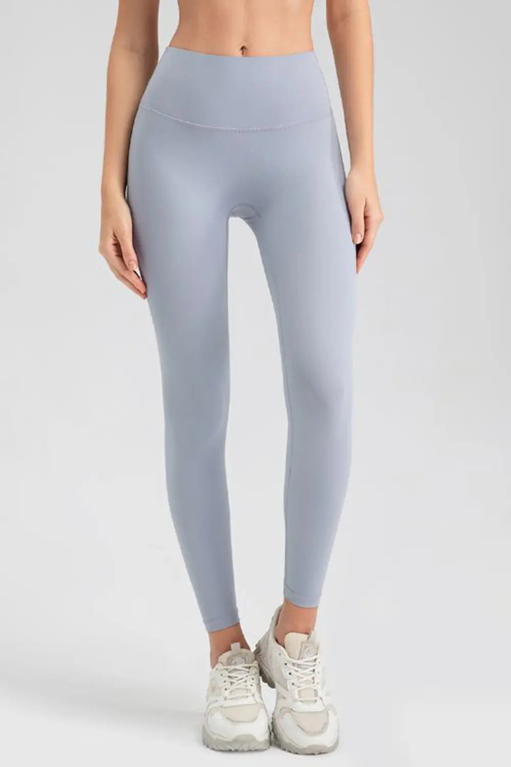 Wide Waistband Sport Leggings - cas7m