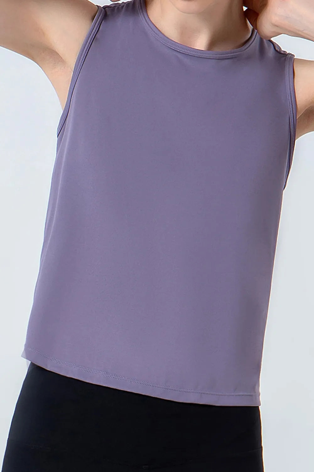 Round Neck Active Tank - cas7m