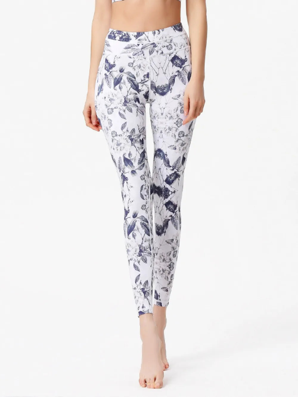 Ultra-Stretch Basic Yoga Pants - Polyester Spandex Blend - cas7m