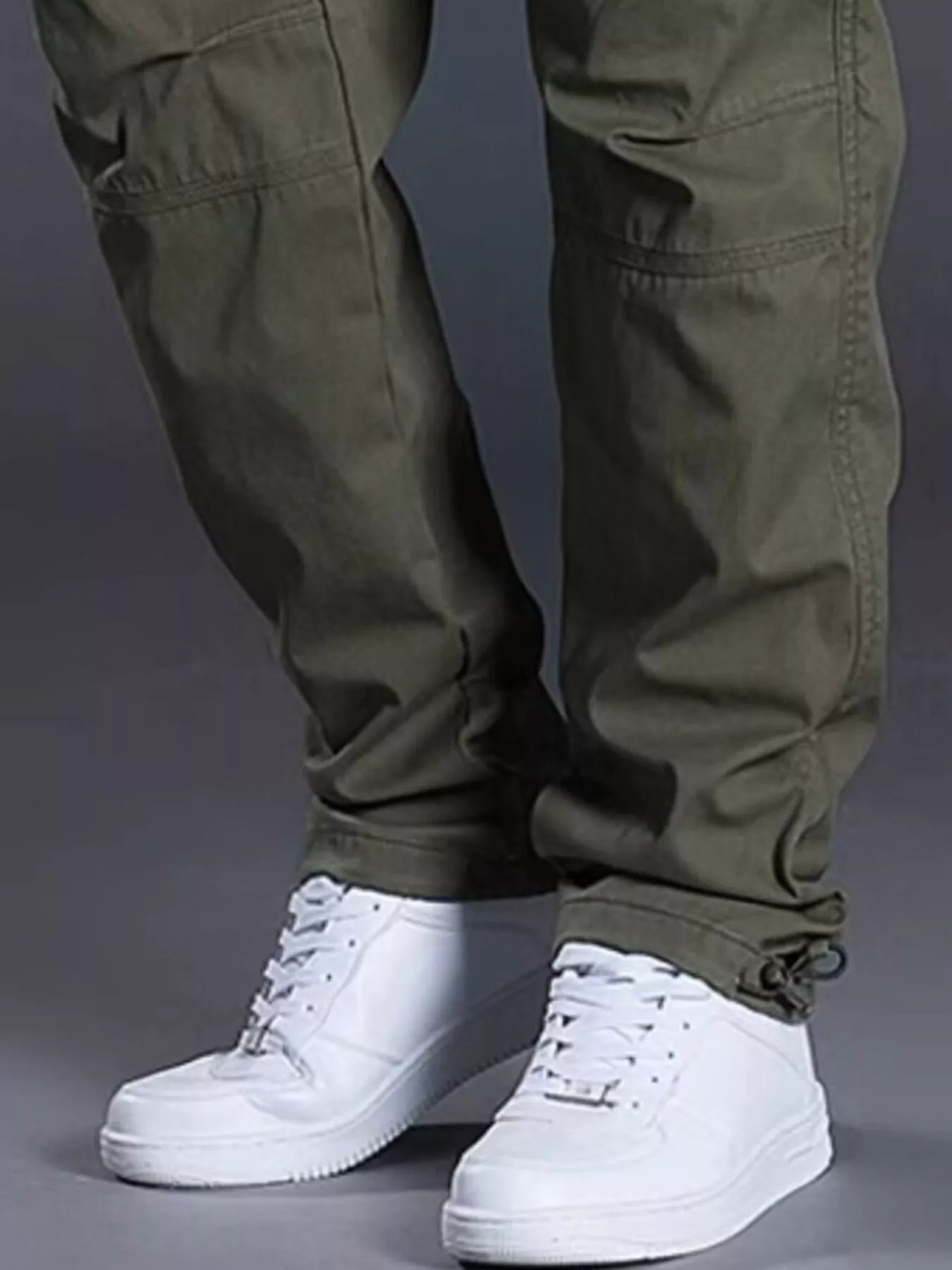 Men's Plus Size Relaxed Fit Cargo Pants - cas7m