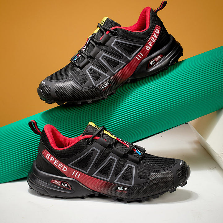 Summer Hiking Shoes Outdoor Shoes Men's Super Lightweight Breathable Shock Absorption Off-road Trekking Shoes - cas7m
