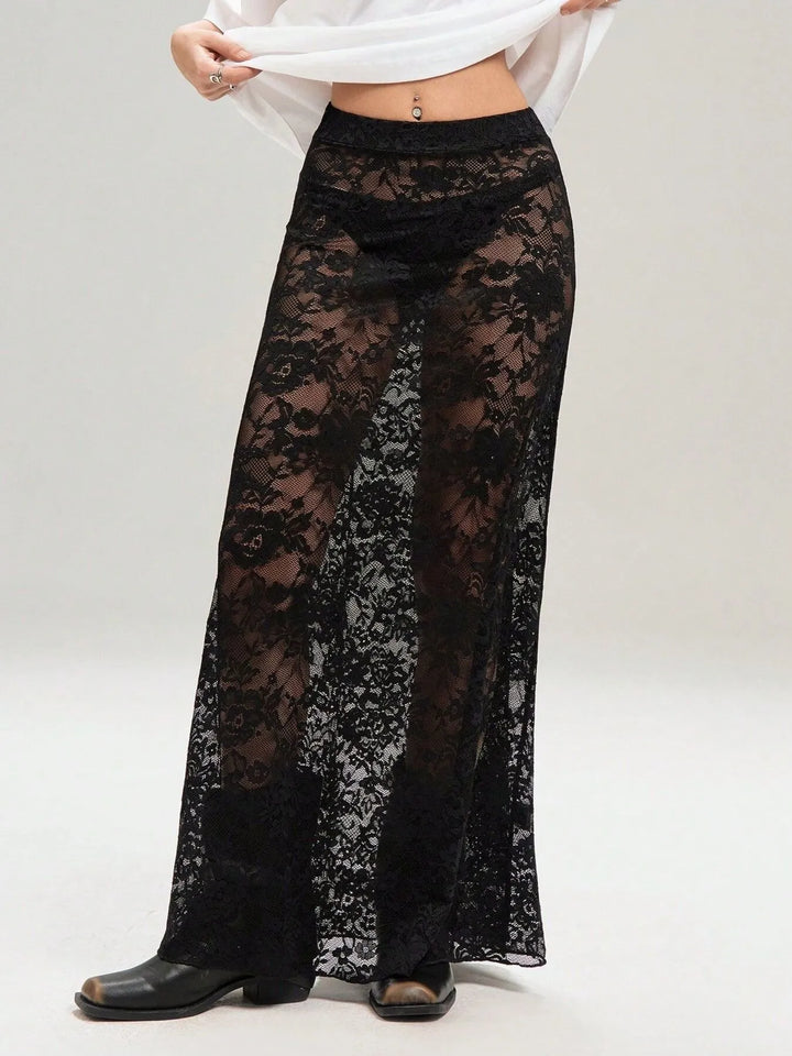 Lace Maxi Skirt - cas7m