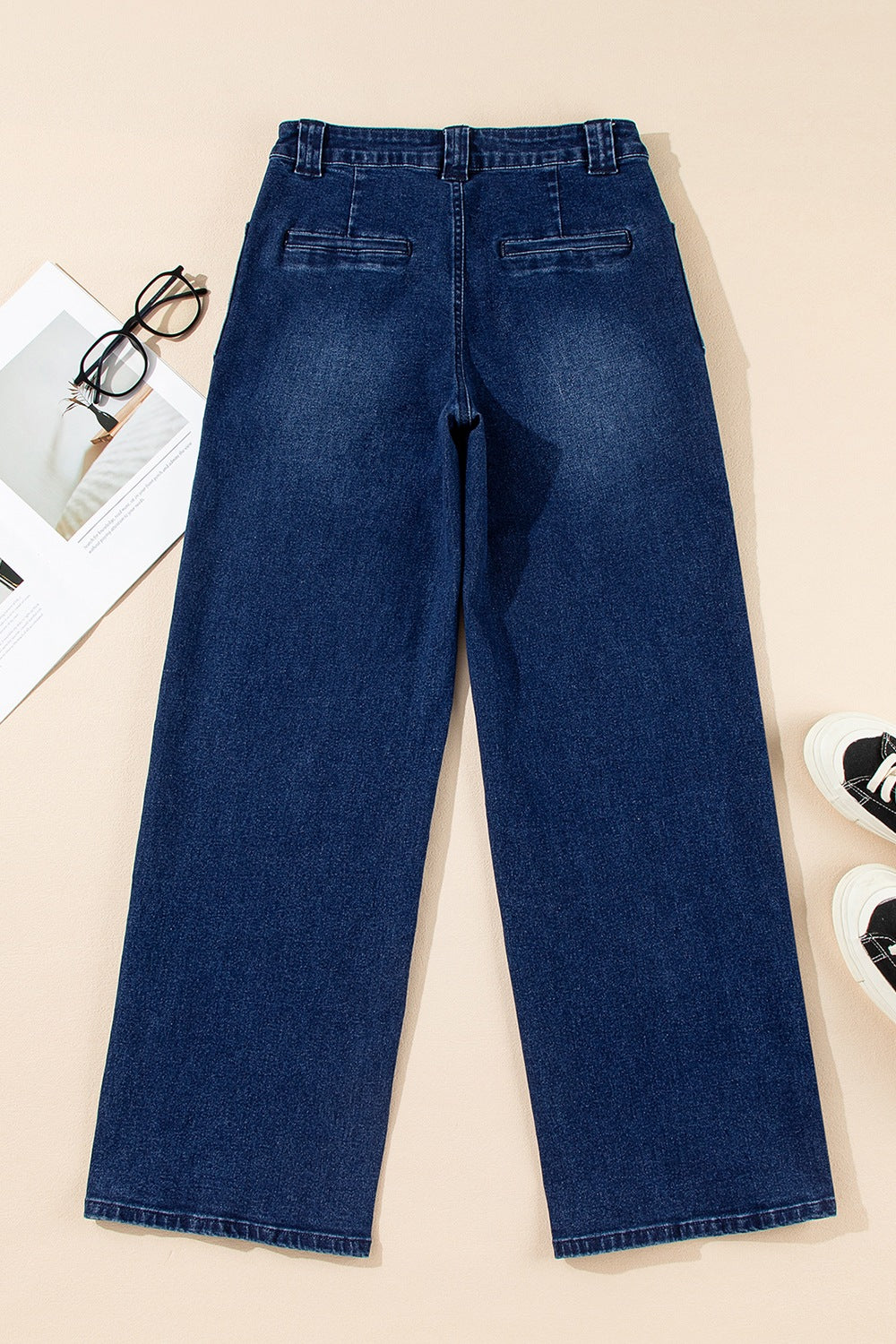 Straight Leg Mid-Rise Shift Jeans - cas7m