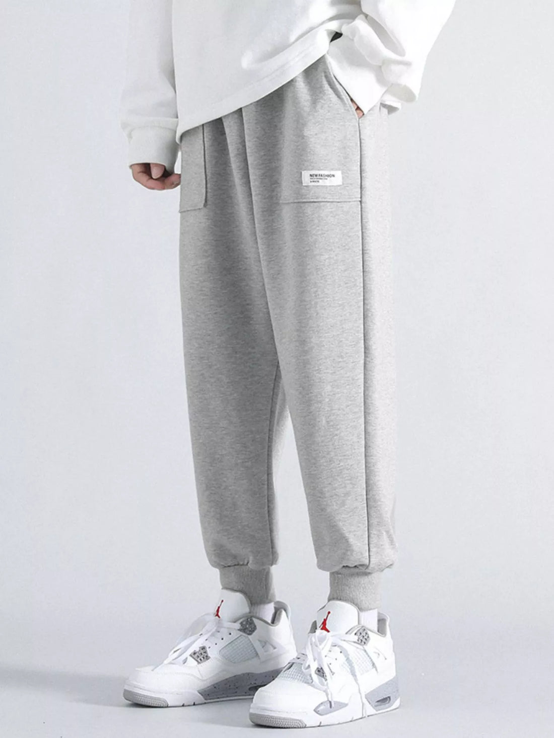 Men's Plus Size Casual Loose Fit Joggers - cas7m