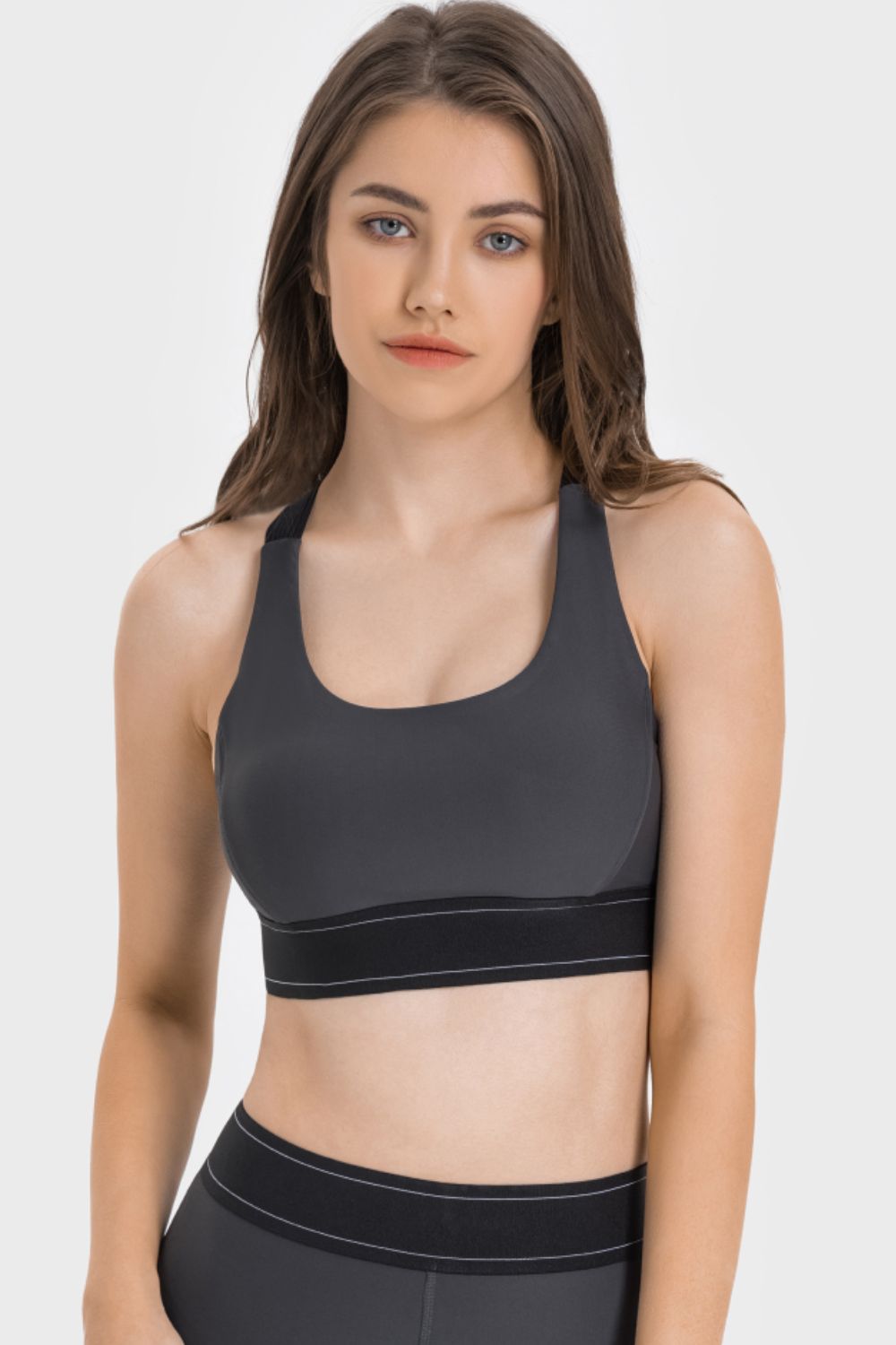 Millennia Contrast Sports Bra - cas7m