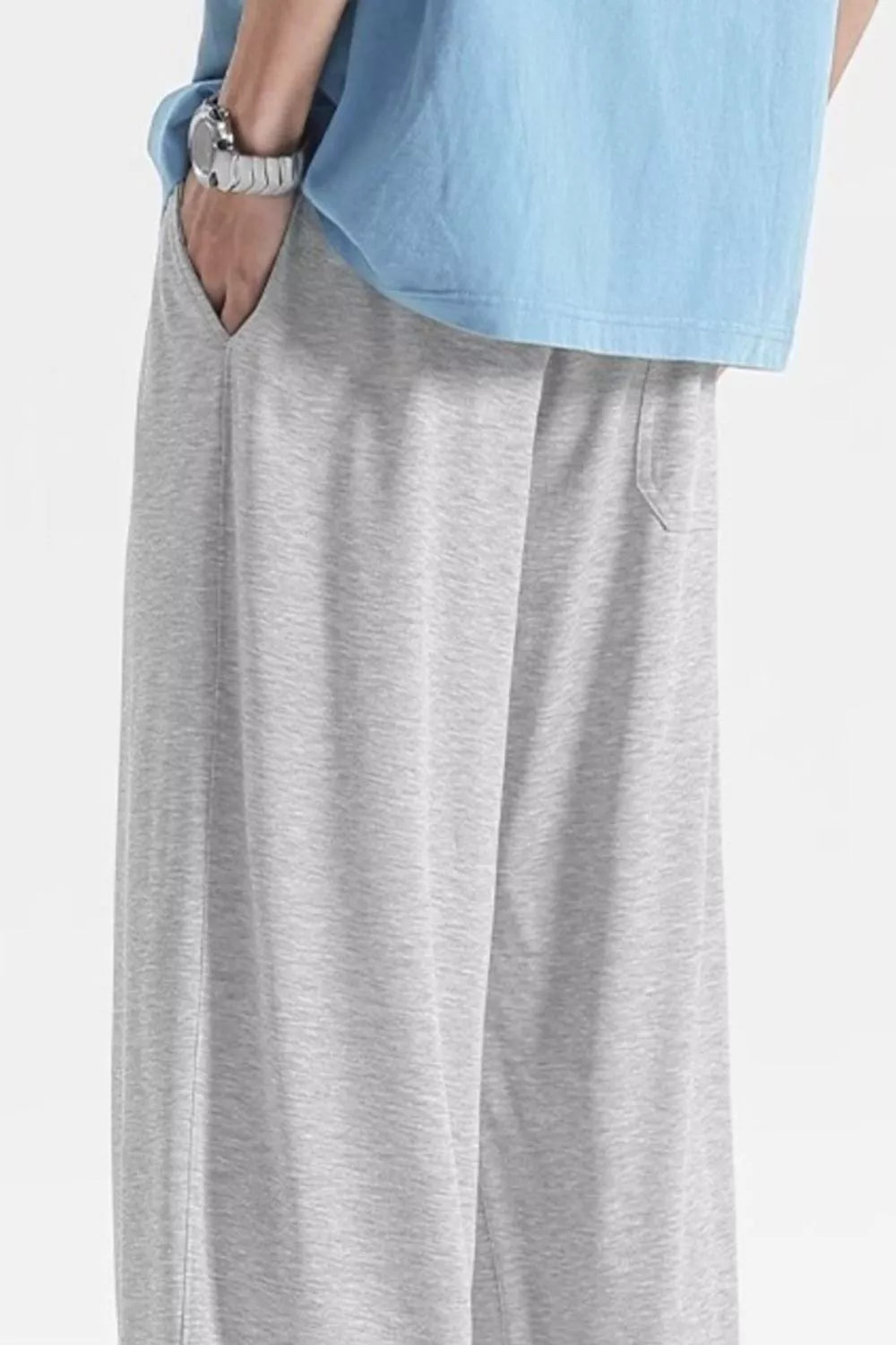 Men's Plus Size Casual Loose Fit Drawstring Sweatpants - cas7m