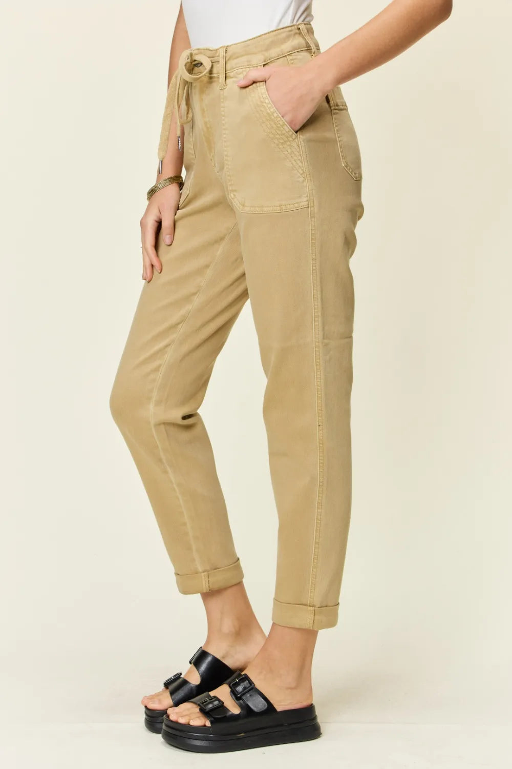 Judy Blue Full Size High Waist Jogger Jeans - cas7m