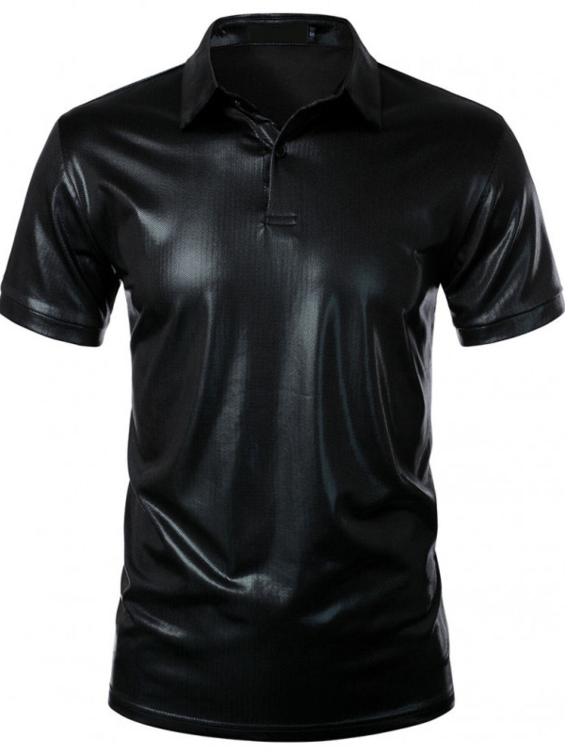 Men's Collared Neck Short Sleeve Polo - cas7m