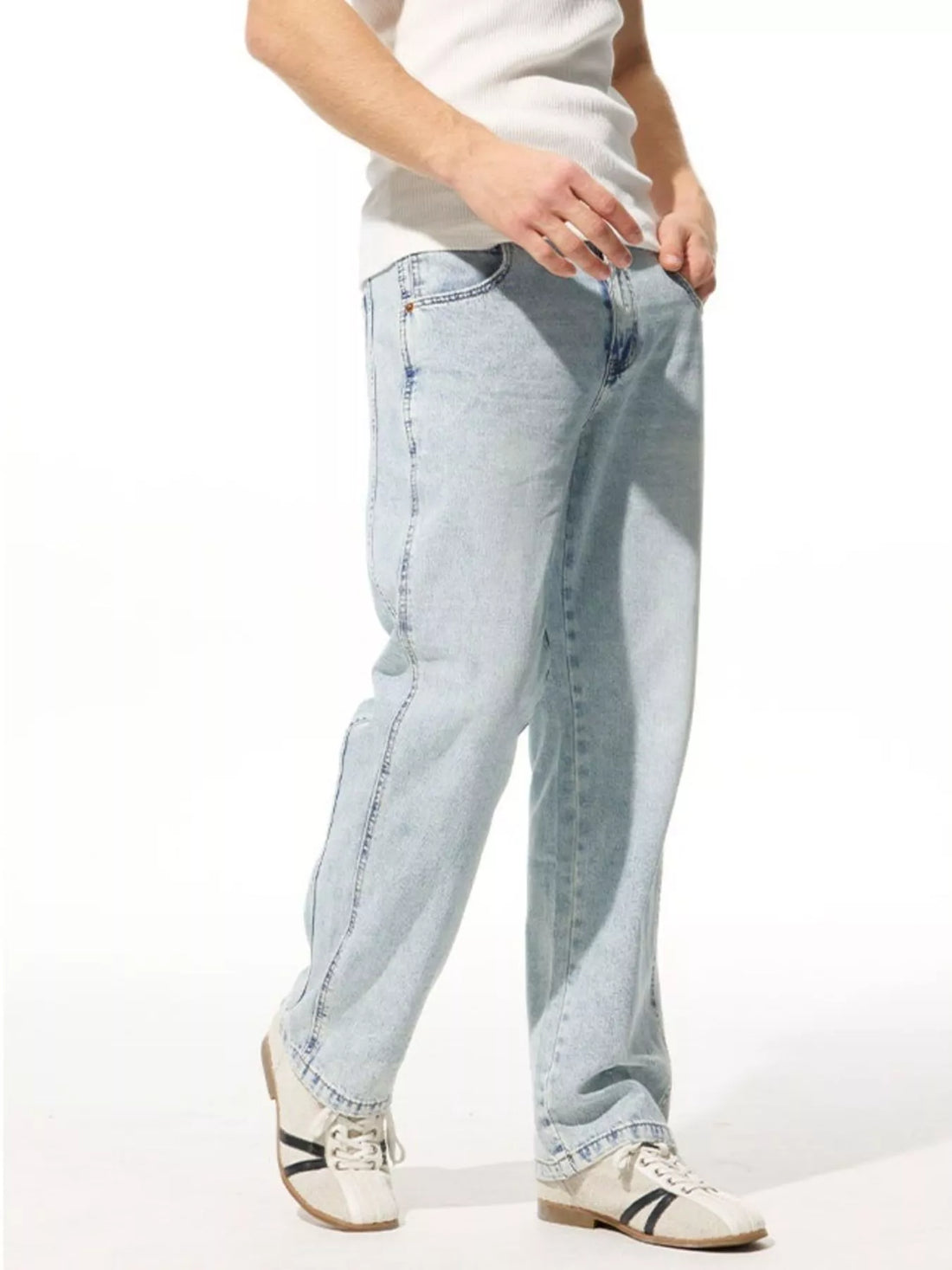 Men's Wide Leg Jeans - cas7m