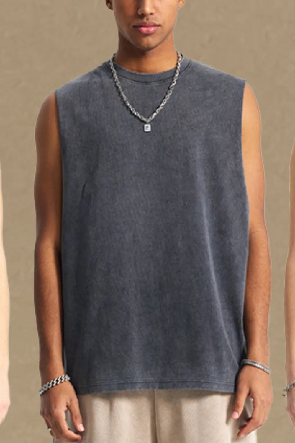 Men's Round Neck Tank - cas7m