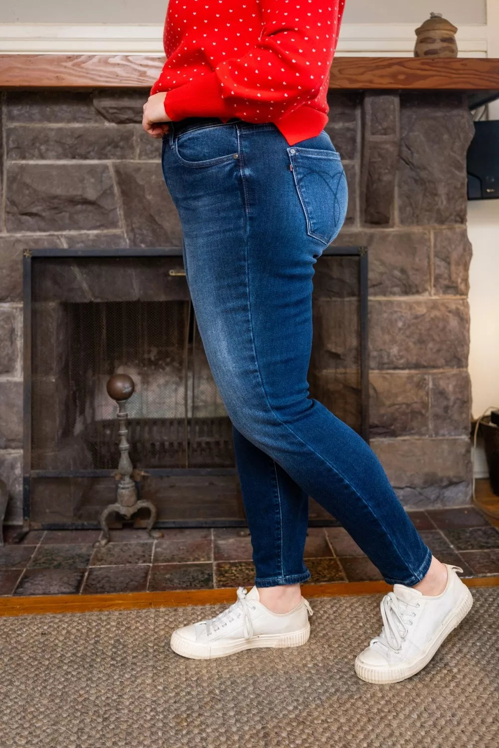 Judy Blue Full Size Washed Thermal Skinny Jeans Plus Size - cas7m