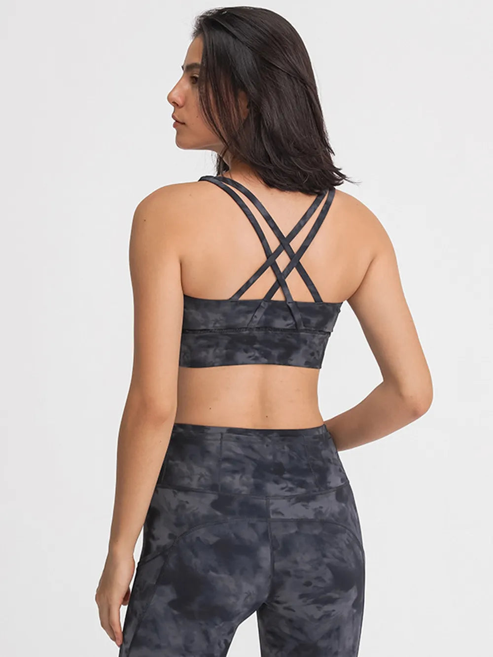 Millennia Crisscross Scoop Neck Active Tank - cas7m