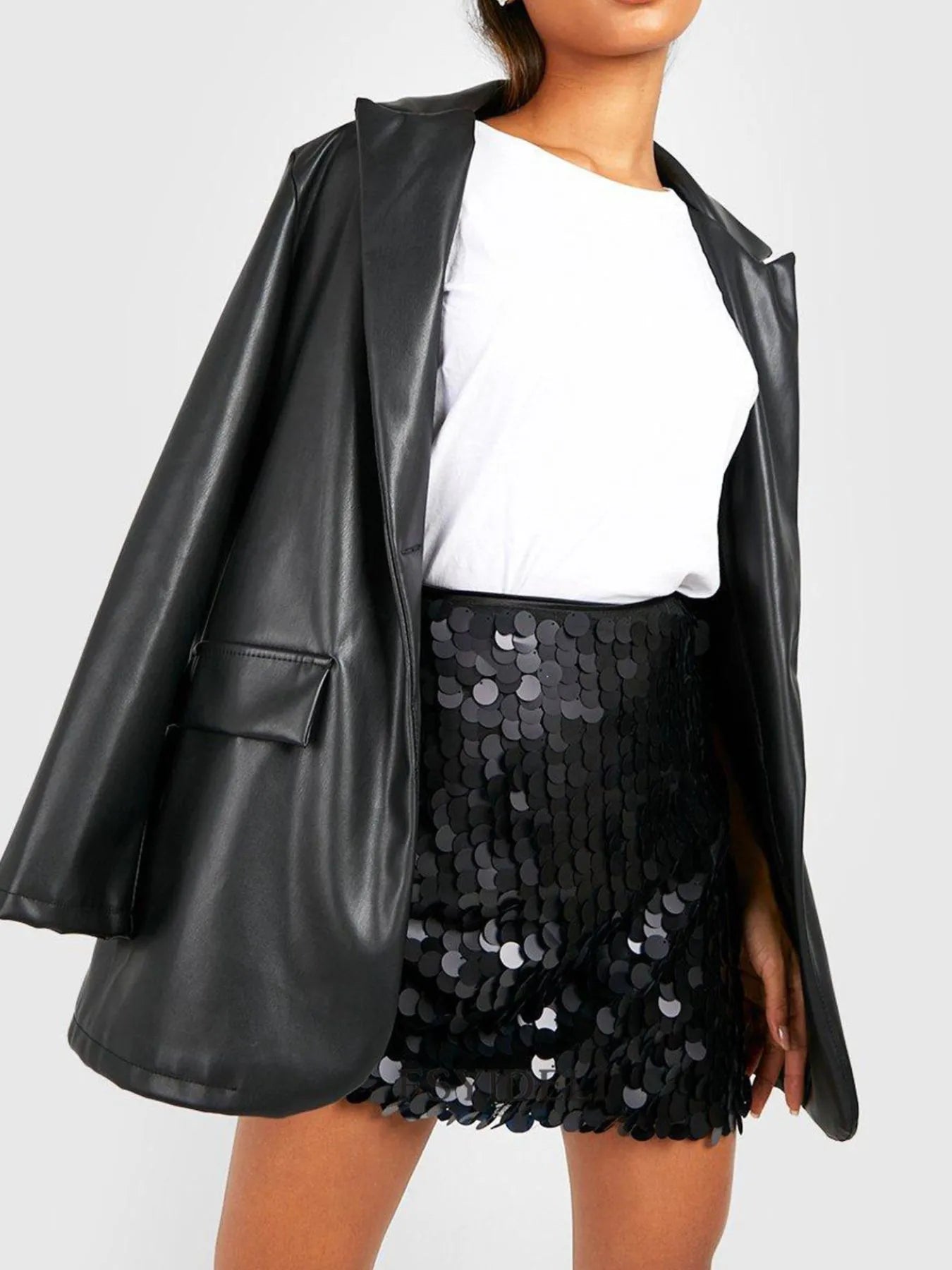 Sequin Mini Skirt - cas7m