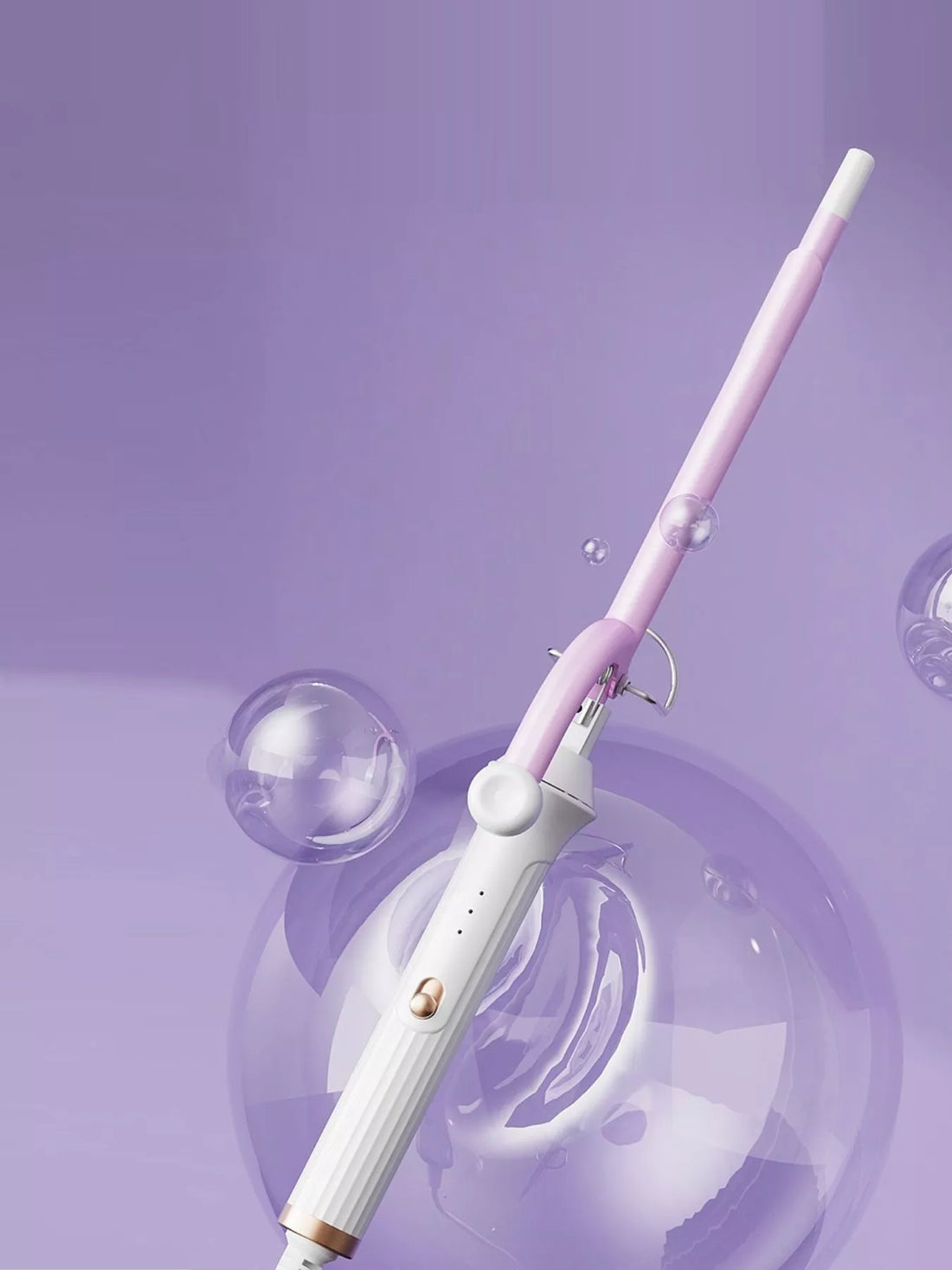 Fast Heat Ceramic Curling Iron - Salon-Quality Curls at Home - cas7m