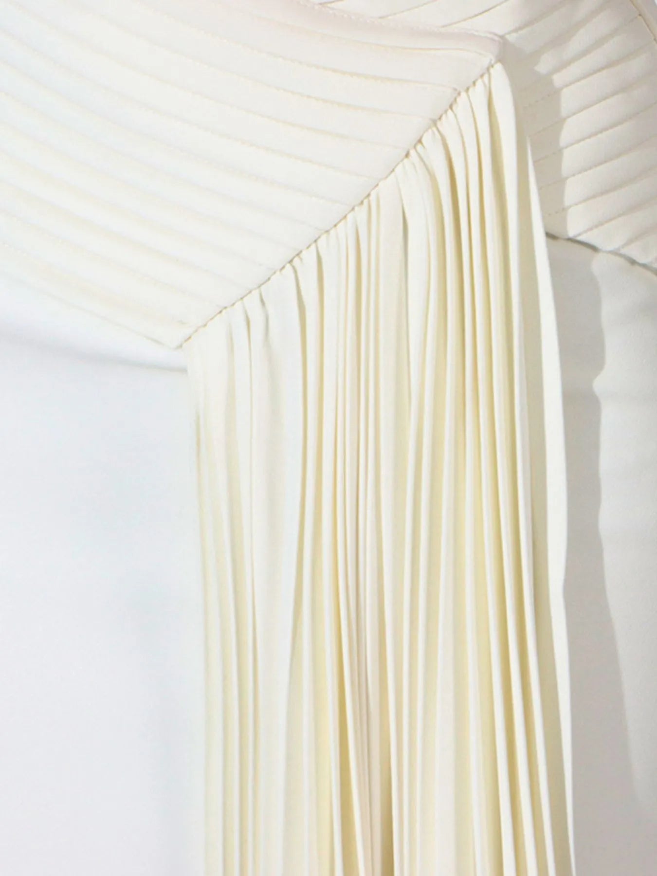 Single Shoulder Pleated Dress - cas7m