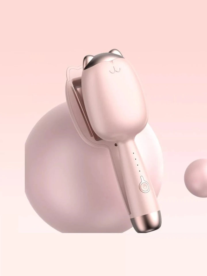 Cat Curl Chic: Portable Cordless Curling Iron for Perfect Curls - cas7m