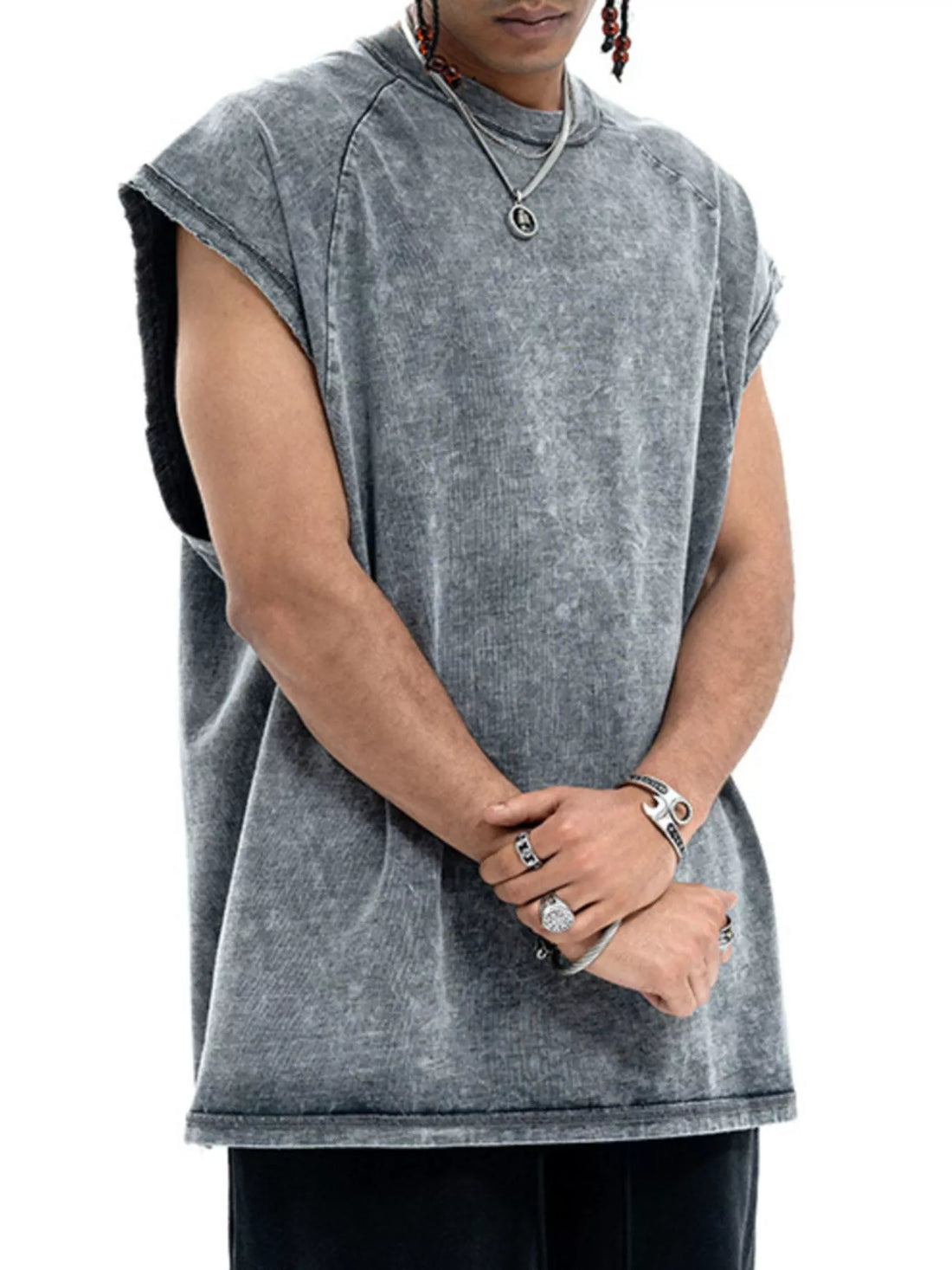Men's Round Neck Tank - cas7m