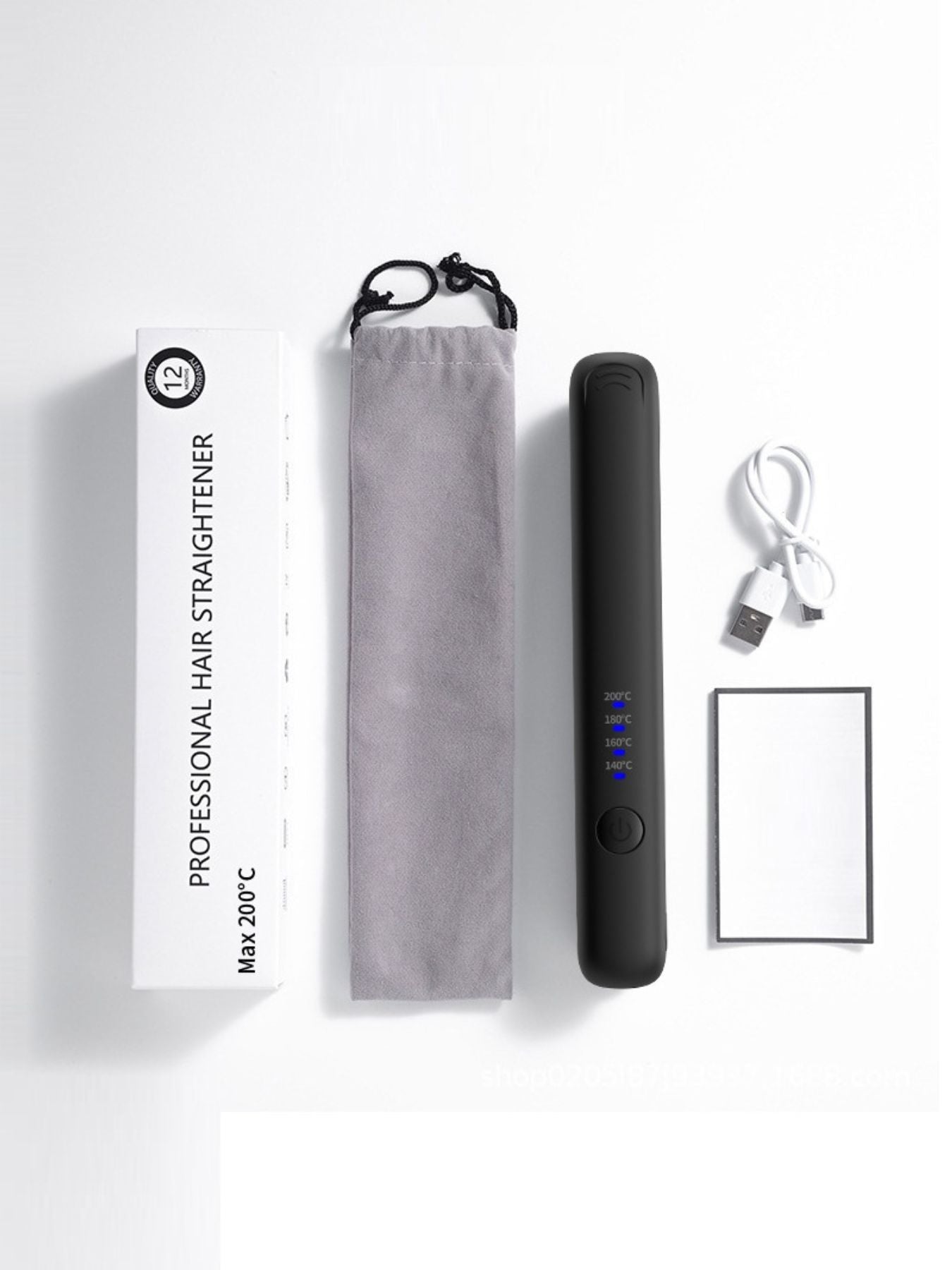 Portable Electric Hair Straightener with Anti-Scald Technology - cas7m