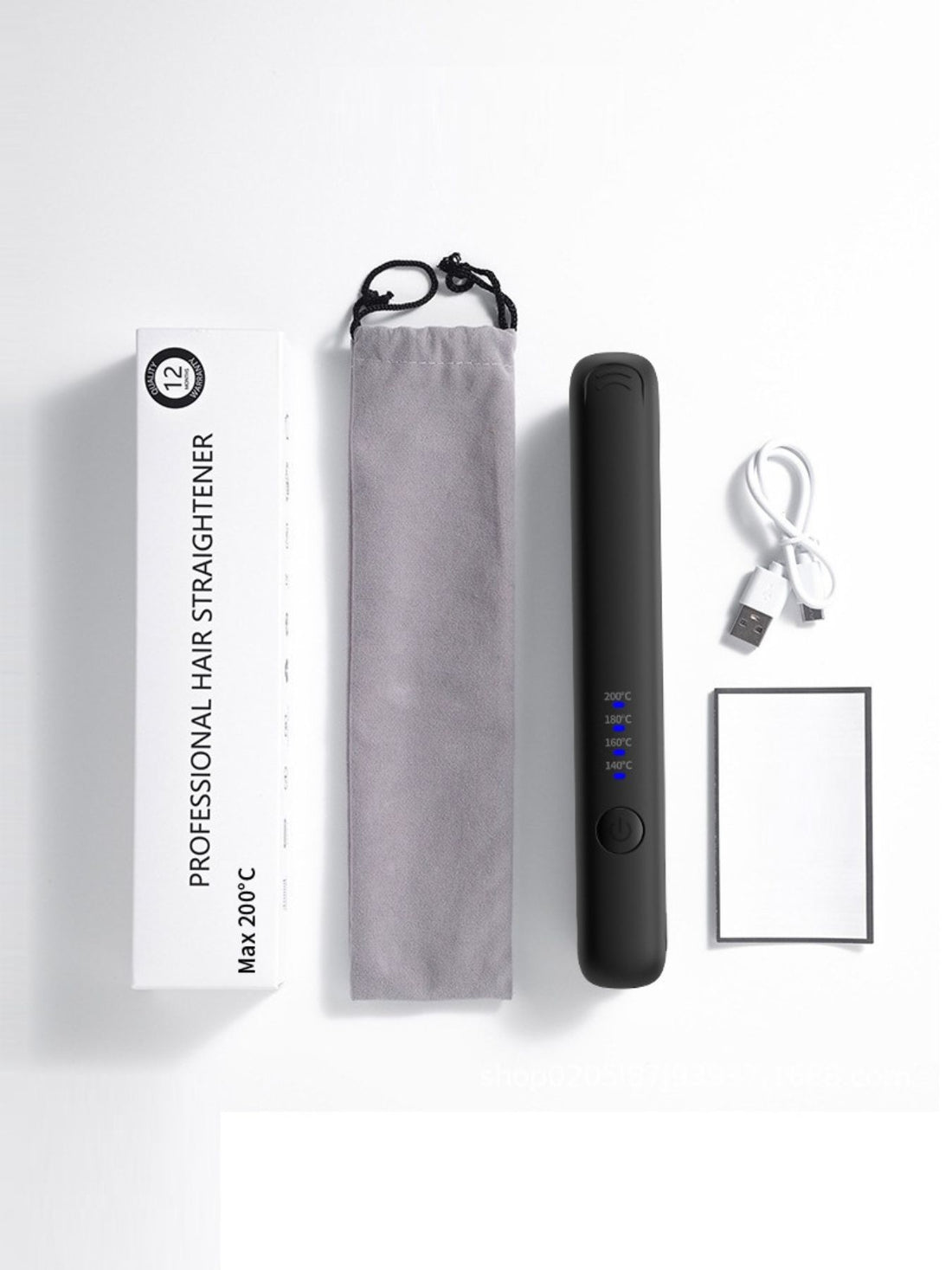 Portable Electric Hair Straightener with Anti-Scald Technology - cas7m