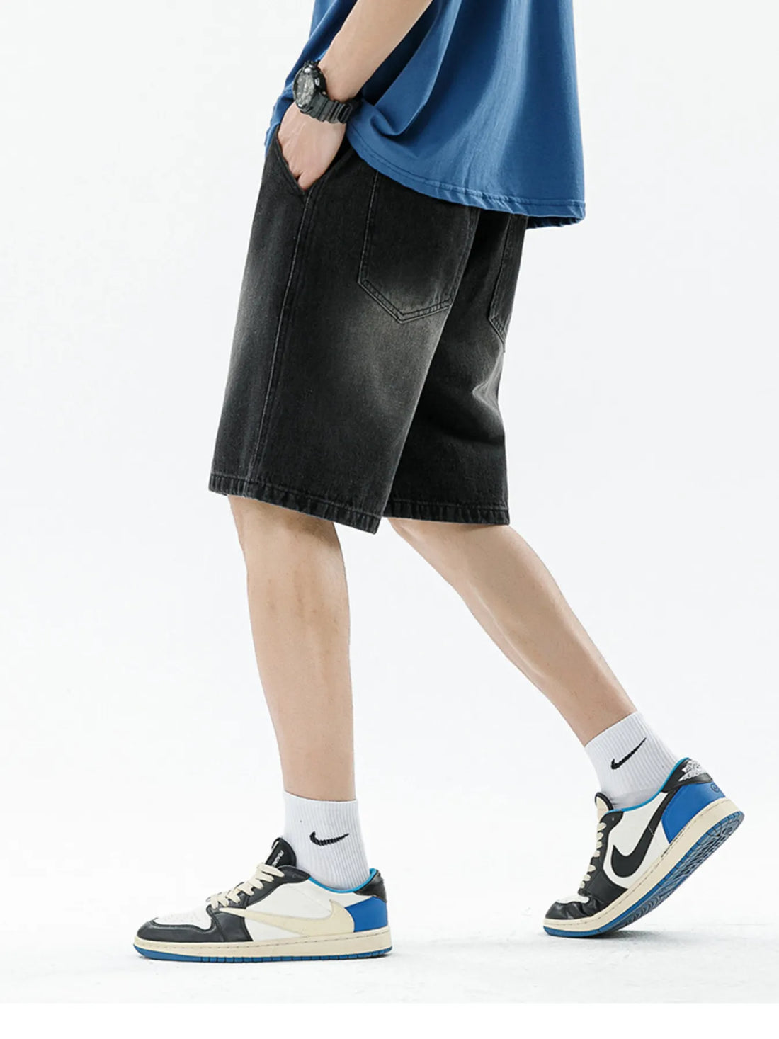Casual Washed Cotton Drawstring Shorts - Slight Stretch Comfort - cas7m