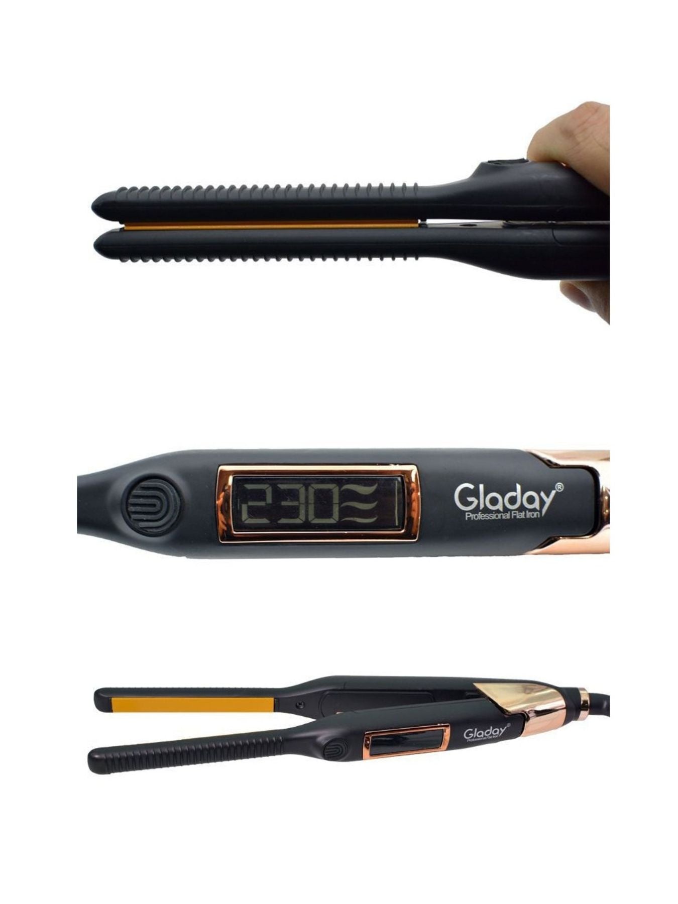 Salon-Quality Adjustable Temp Hair Straightener - Cordless & Durable - cas7m