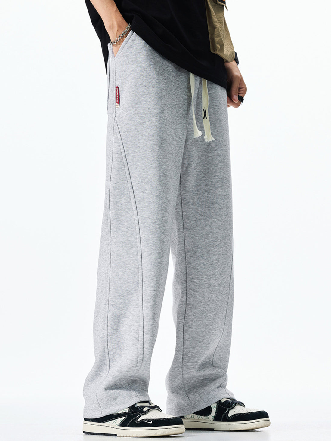 Men's Plus Size Casual Loose-Fit Drawstring Sweatpants - cas7m