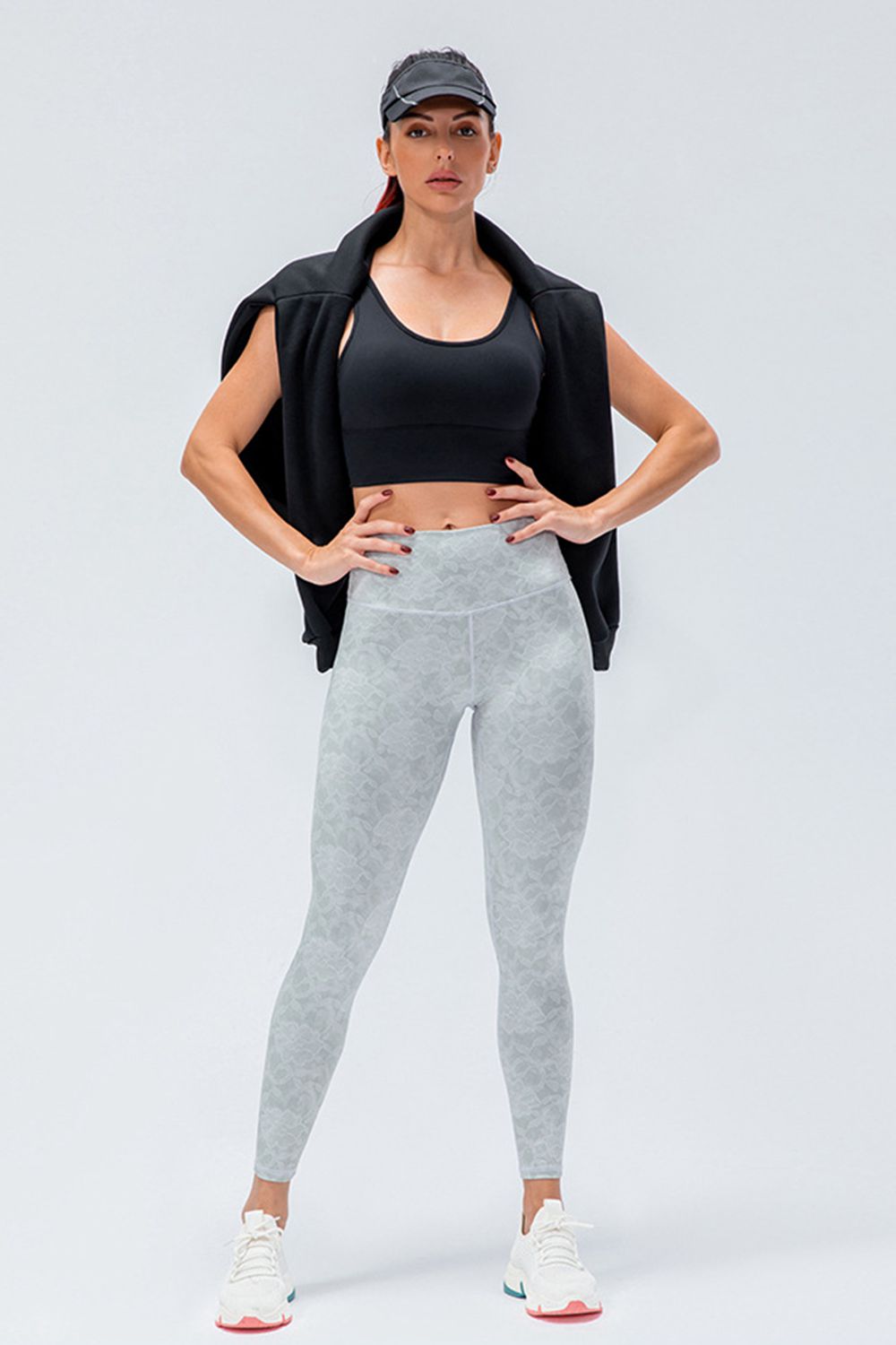 Sporty Breathable Slim Fit Leggings - High Stretch Nylon Blend - cas7m
