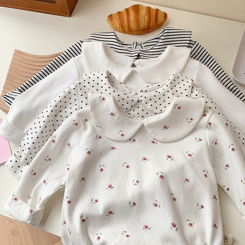 Baby Fashion Polka Dot Puffer Bodysuit - cas7m