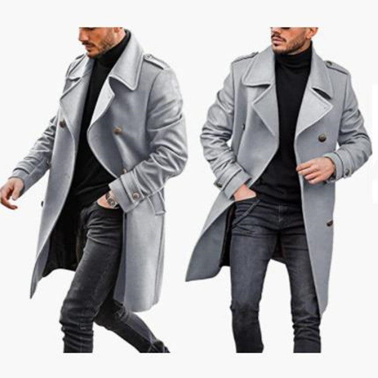 Woolen Men's Coat Autumn And Winter New Product Warm Padded Jacket - cas7m