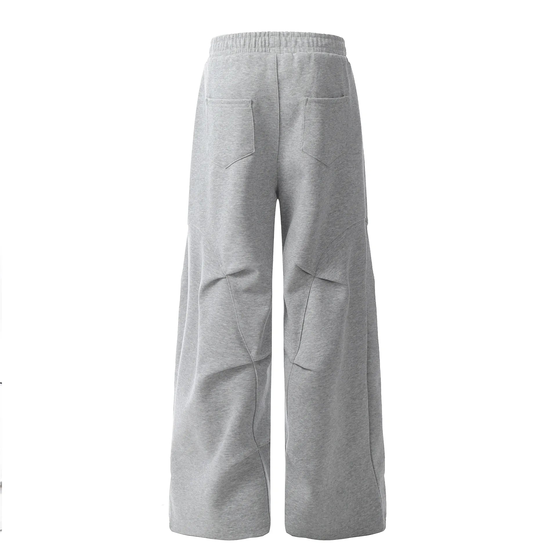 Men's Elastic Waist Wide Leg Sweatpants - cas7m