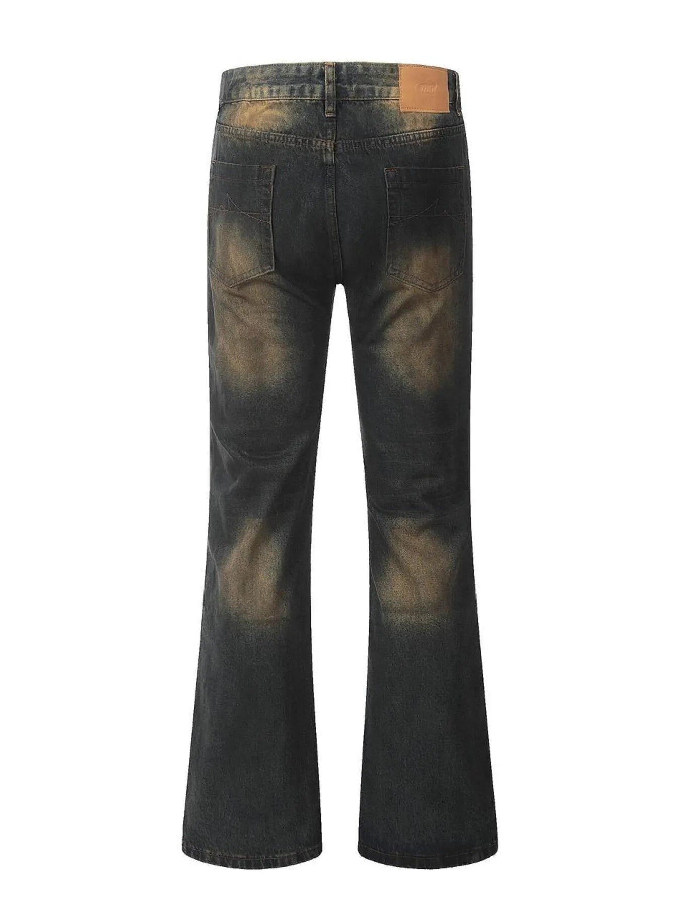 Men's Washed Flare Jeans - cas7m