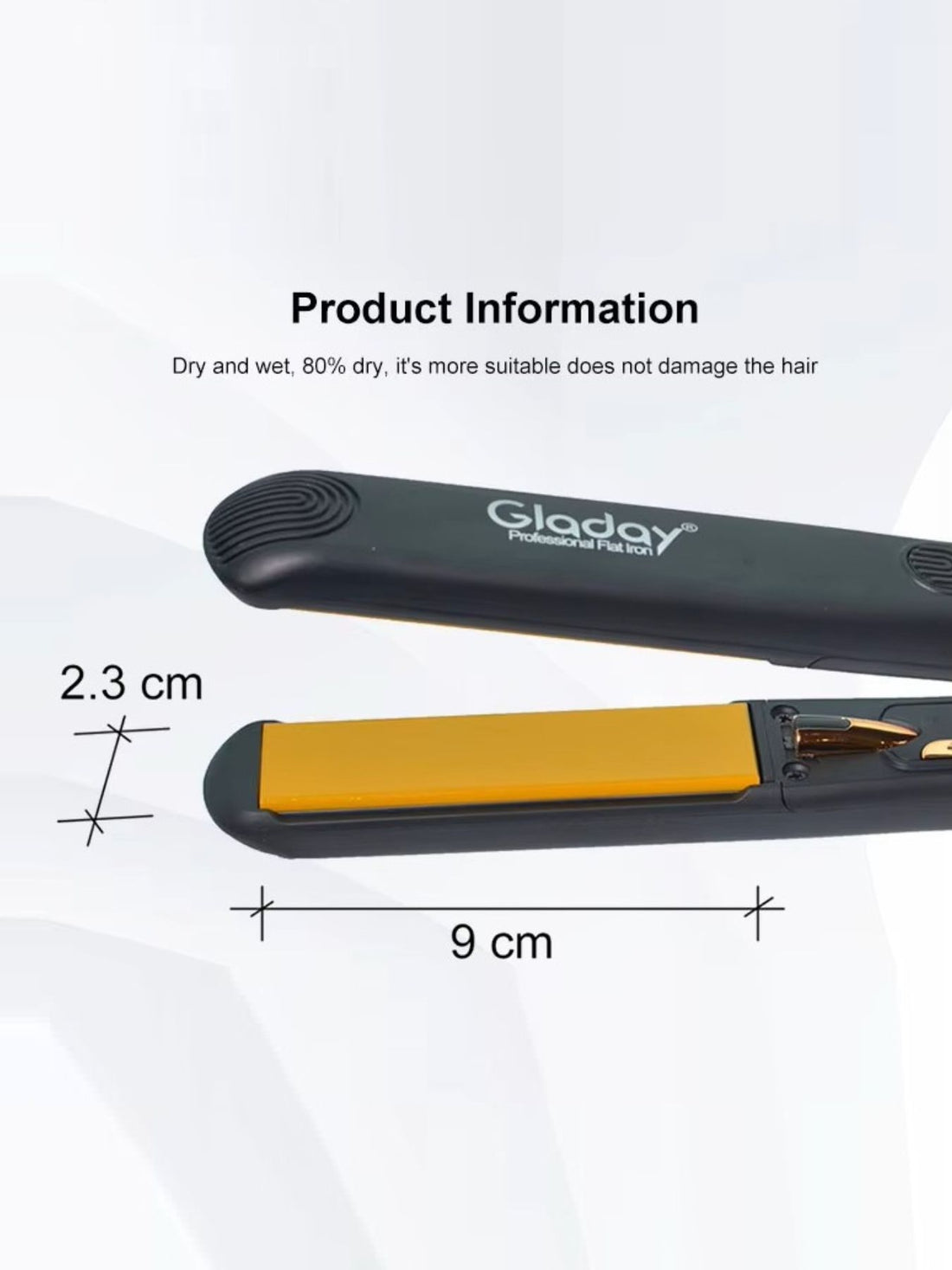 Salon-Quality Adjustable Temp Hair Straightener - Cordless & Durable - cas7m