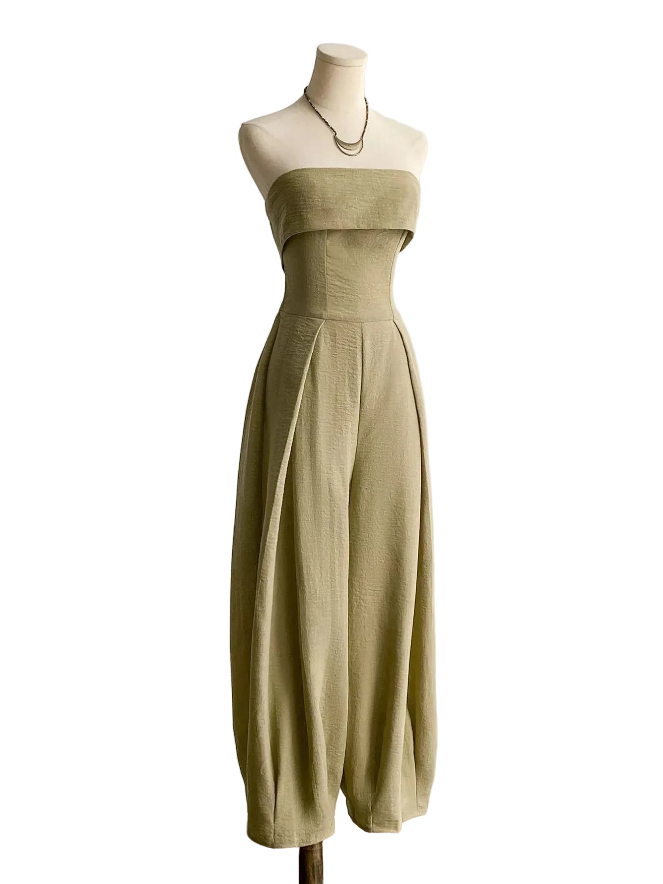 Wide Leg Tube Jumpsuit - cas7m