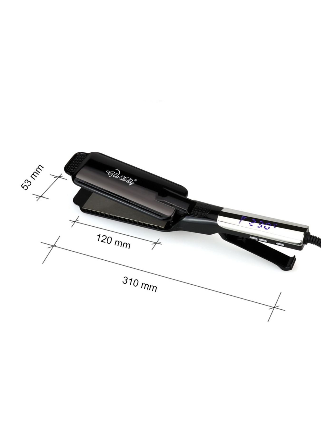 Pro Ceramic Tourmaline Hair Straightener - Salon Finish - cas7m
