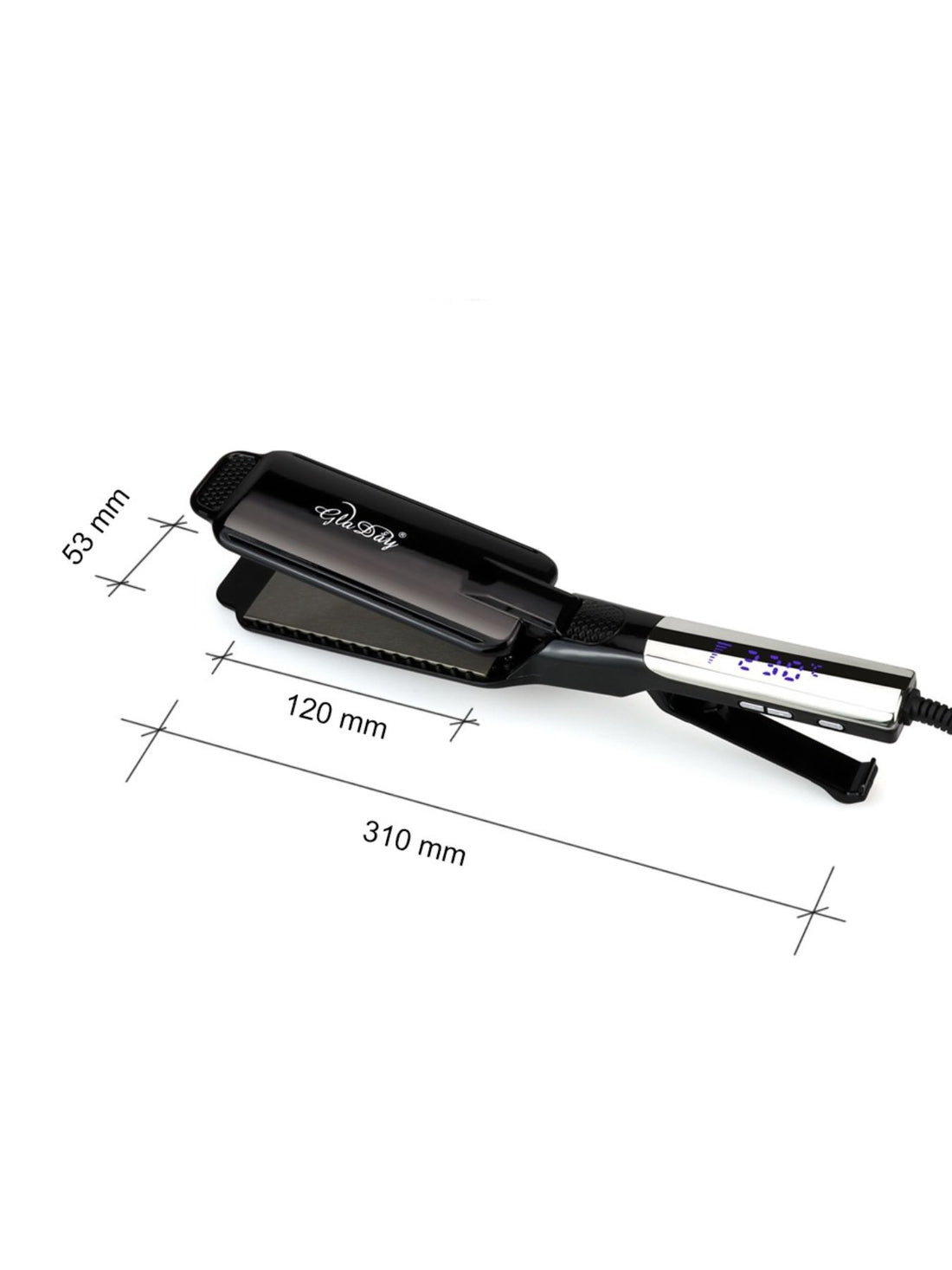 Pro Ceramic Tourmaline Hair Straightener - Salon Finish - cas7m