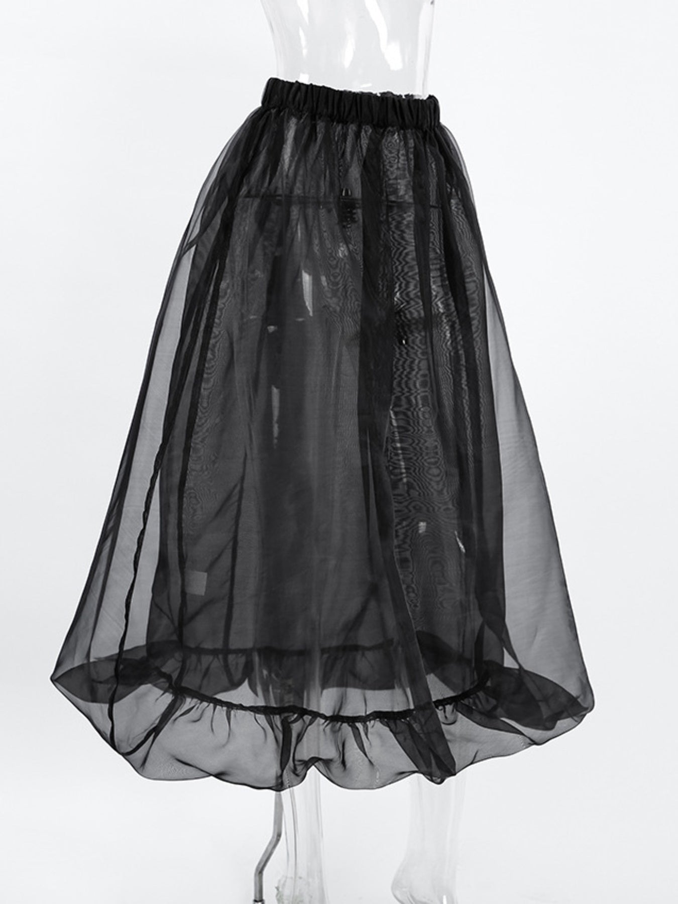 Elastic Waist Flowy Skirt - cas7m