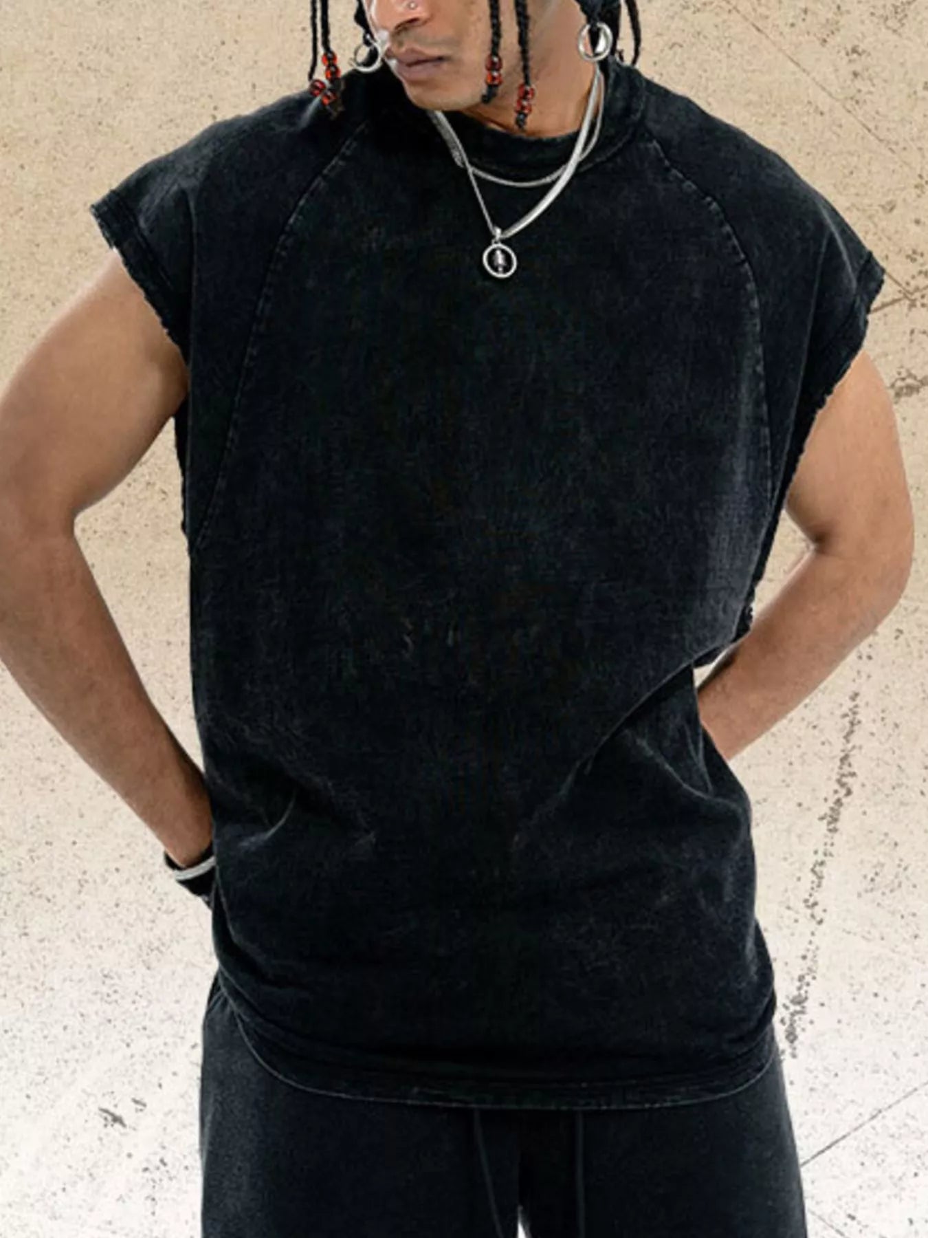 Men's Round Neck Tank - cas7m