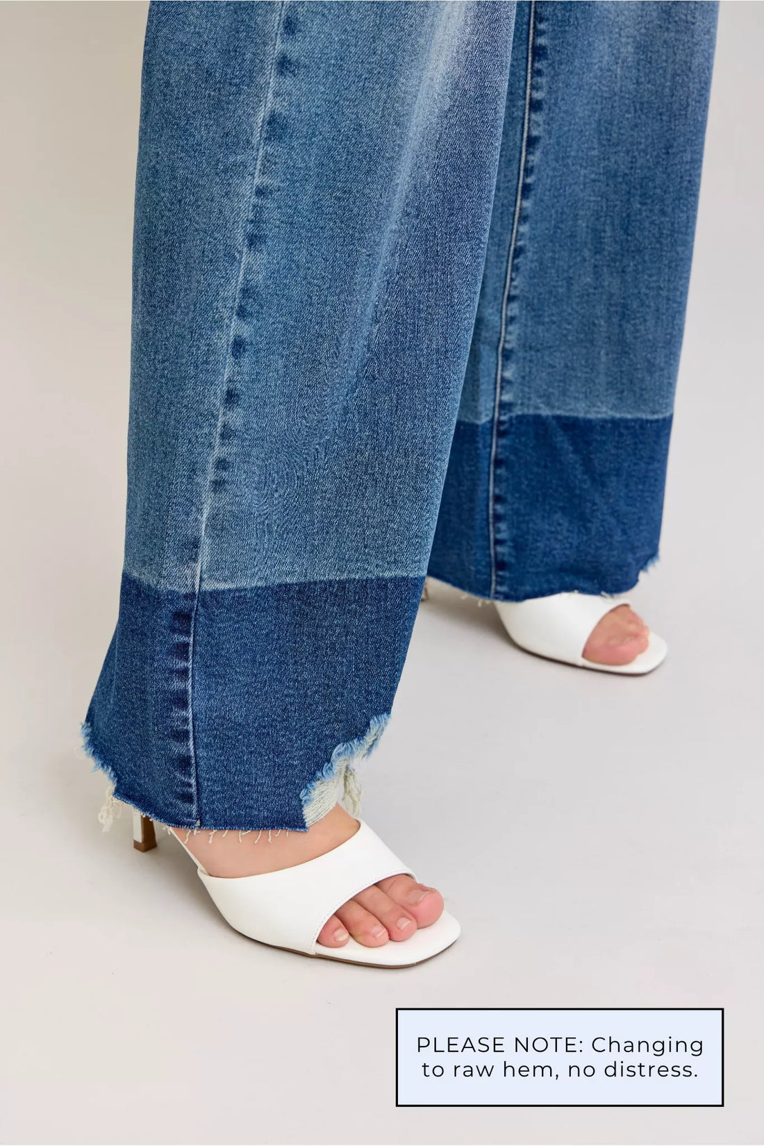 Judy Blue Raw Hem High Waist Column Straight Jeans - cas7m