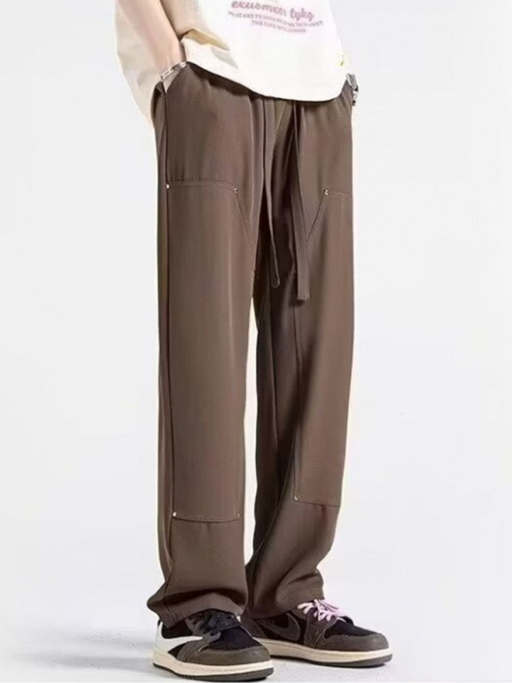 Men's Casual Loose Fit Drawstring Pants - cas7m