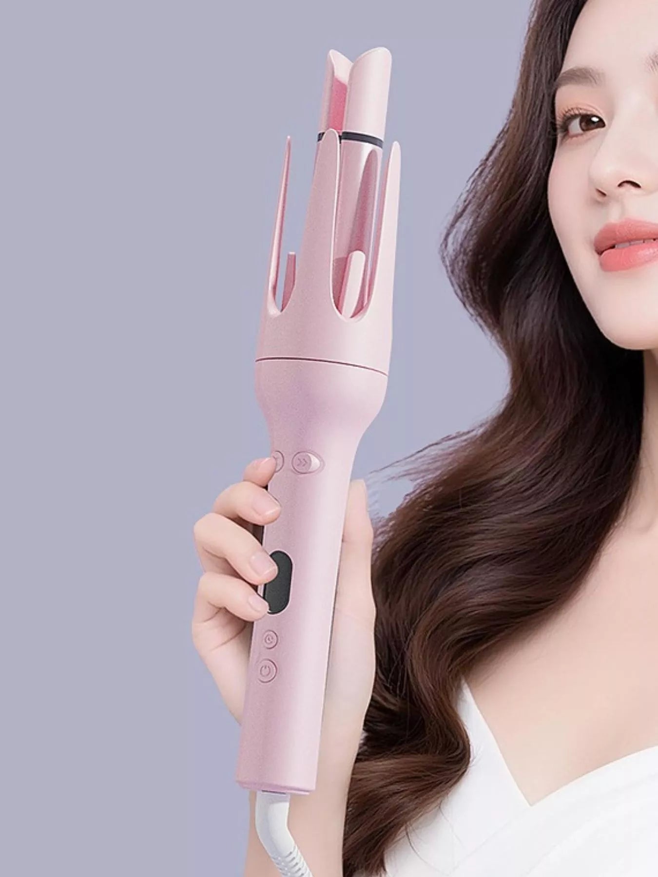 Auto-Rotate Ceramic Curling Iron: Salon-Quality Curls at Home - cas7m