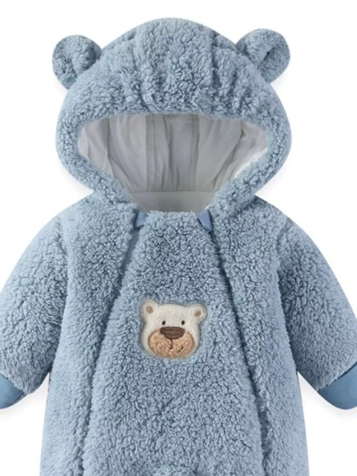 Cute Bunny Hooded Fleece One-Piece - cas7m
