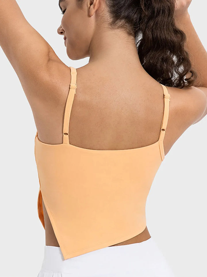 Millennia Slit Asymmetrical Neck Active Cami - cas7m