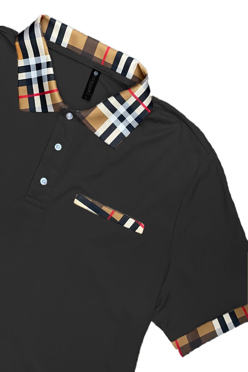 Checkered Polo and Pant Set - Checkered Polo and Pant SetBURGUNDYCheckered Polo and Pant SetEMT-EMP4102-BURGUNDY-LLcas7mproduct_vendorcas7m