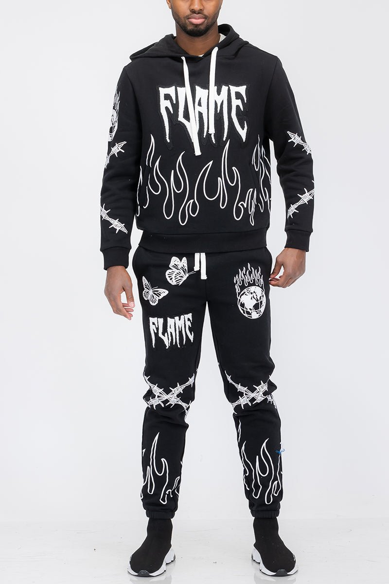 Chenille Flame Sweat Suit - Chenille Flame Sweat SuitREDChenille Flame Sweat SuitRED-SScas7mproduct_vendorcas7m