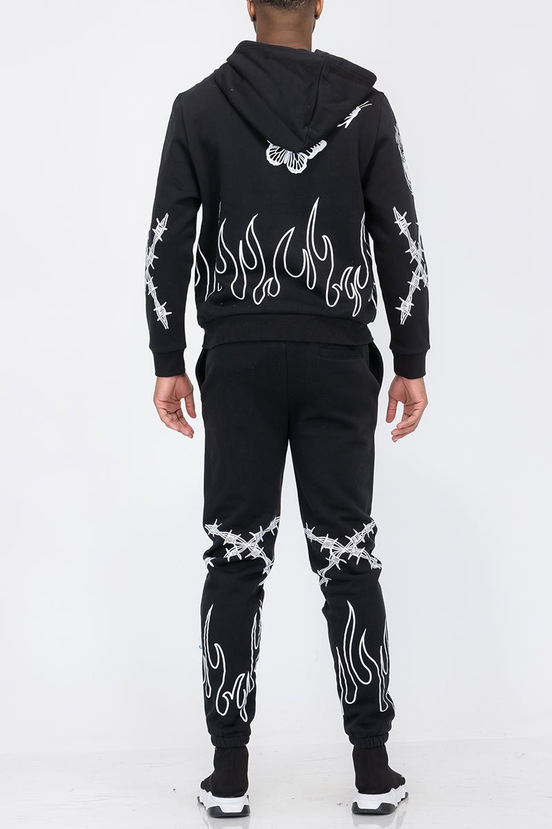 Chenille Flame Sweat Suit - Chenille Flame Sweat SuitREDChenille Flame Sweat SuitRED-SScas7mproduct_vendorcas7m