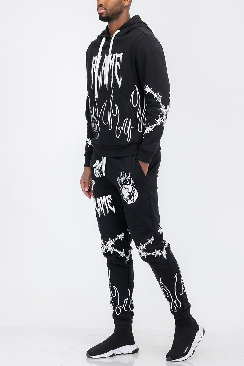 Chenille Flame Sweat Suit - Chenille Flame Sweat SuitREDChenille Flame Sweat SuitRED-SScas7mproduct_vendorcas7m