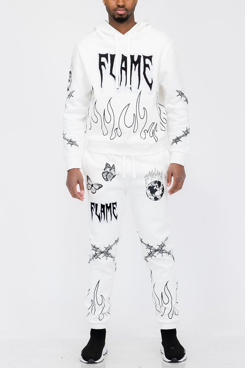 Chenille Flame Sweat Suit - Chenille Flame Sweat SuitREDChenille Flame Sweat SuitRED-SScas7mproduct_vendorcas7m