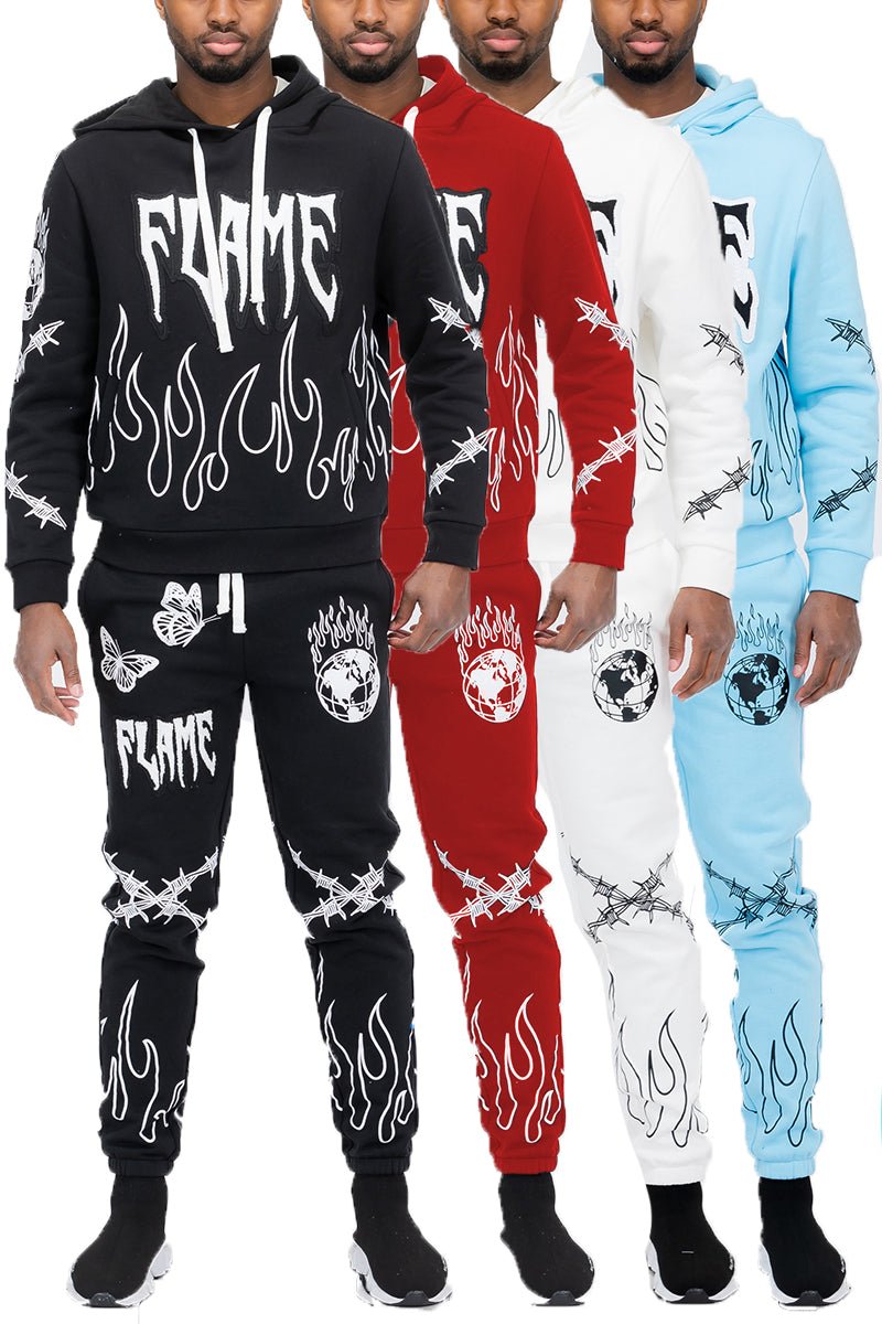 Chenille Flame Sweat Suit - Chenille Flame Sweat SuitREDChenille Flame Sweat SuitRED-SScas7mproduct_vendorcas7m