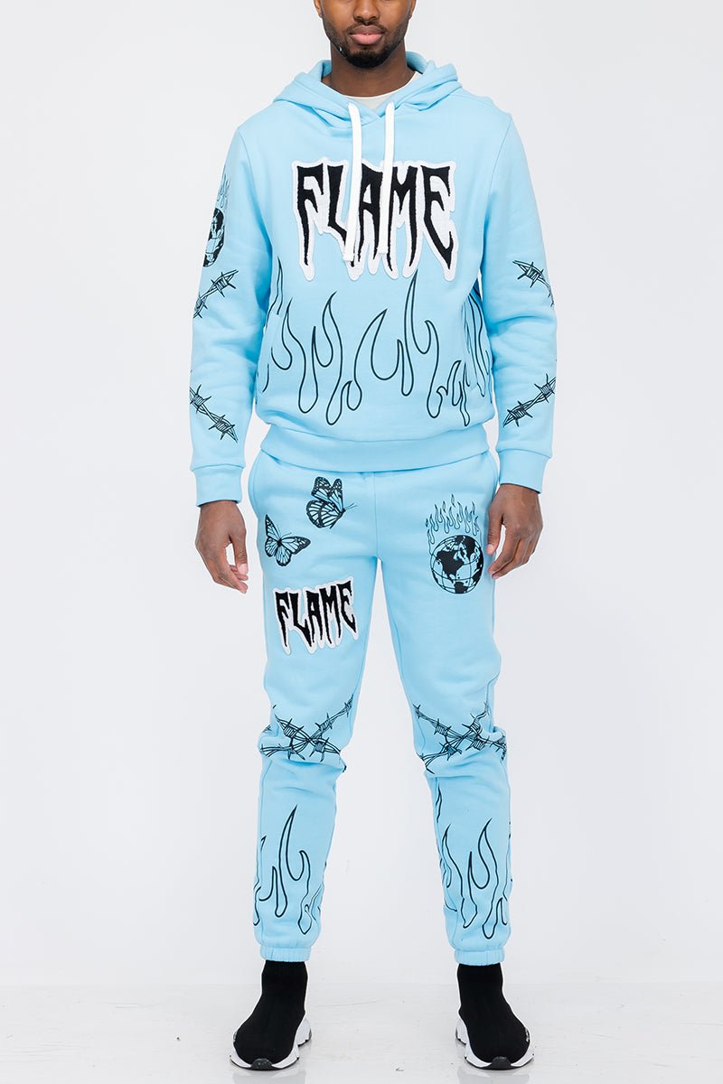 Chenille Flame Sweat Suit - Chenille Flame Sweat SuitREDChenille Flame Sweat SuitRED-SScas7mproduct_vendorcas7m
