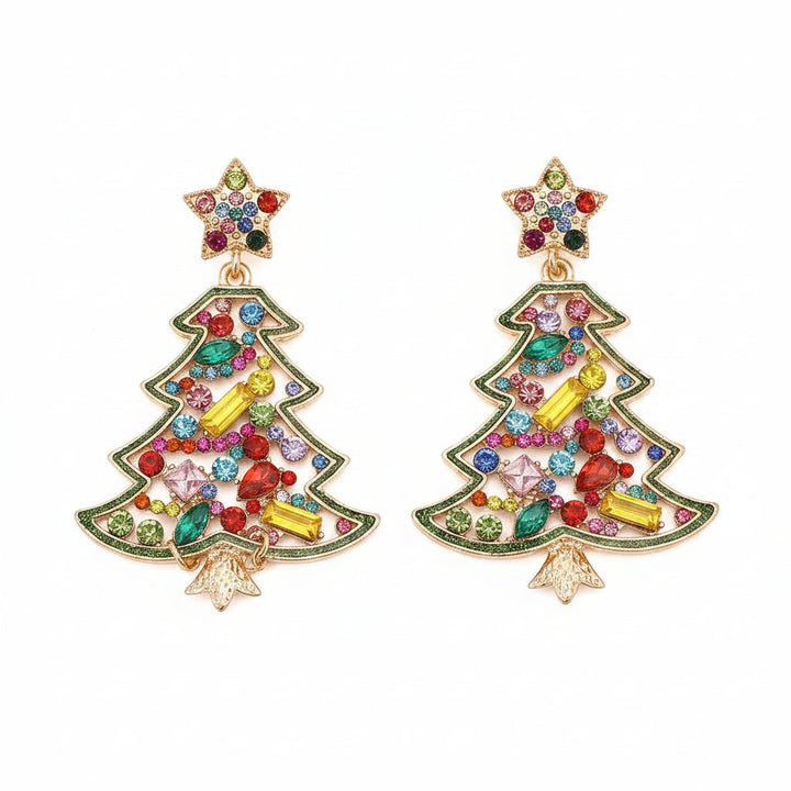 Christmas Tree Dangle Earrings - cas7m